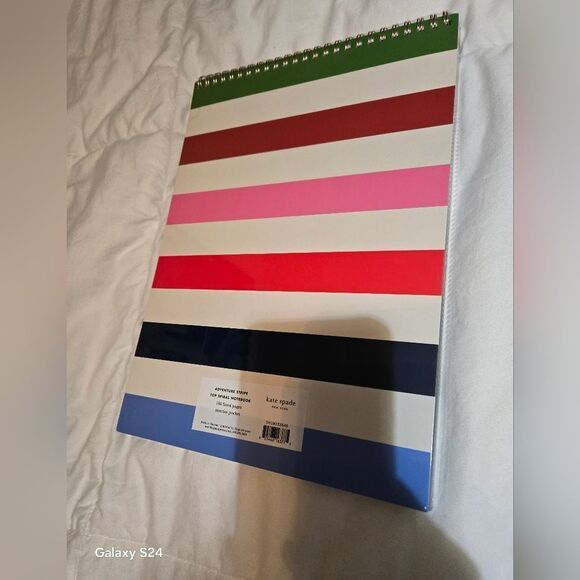 Kate Spade New York Large College Ruled Notebook, Top Spiral Notebook  160 Pages - Picture 7 of 9